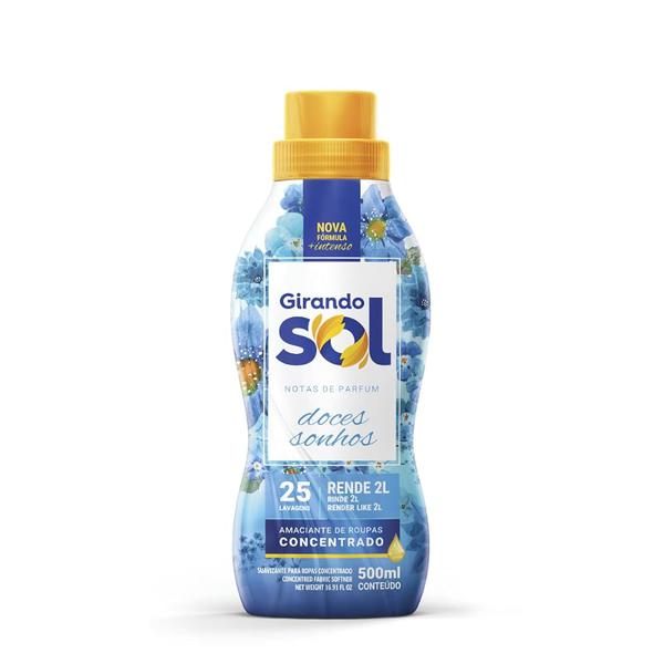 Amaciante Conc Girando Sol 500ml Doces Sonhos