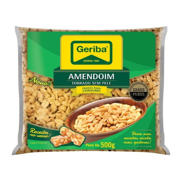 Amendoim Torrado 500g Geriba Metade