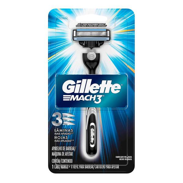 Aparelho de Barbear Gilette Mach 3 C/1 Trad