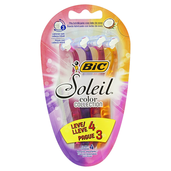 Aparelho Depilatório Bic Soleil C/4 Leve 4 Pague 3