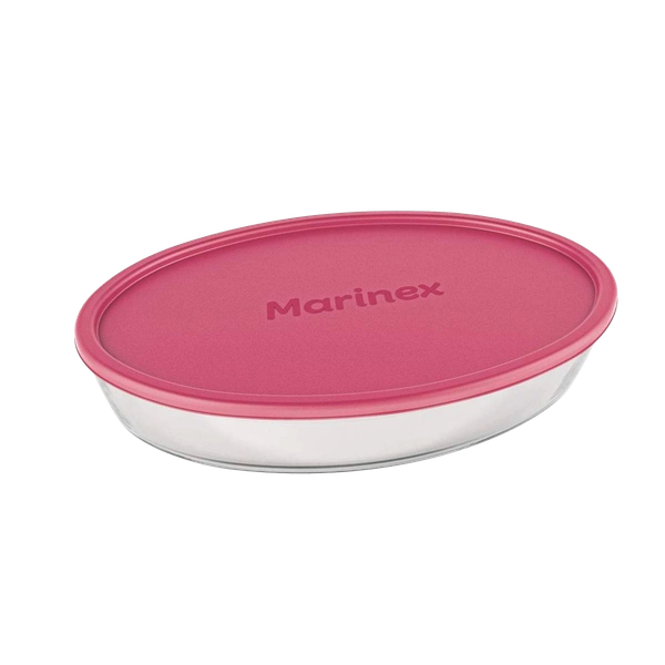 Assadeira Marinex Oval Média C/Tampa 3,2L