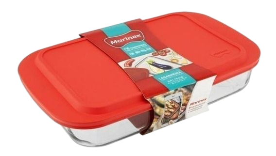 Assadeira Retangular Marinex Funda C/Tampa 5L