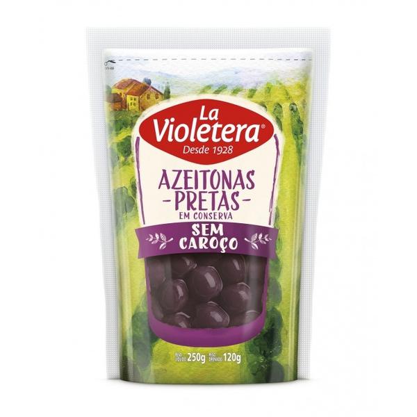 Azeitona Preta 120g La Violetera S/caroço Doy Pack