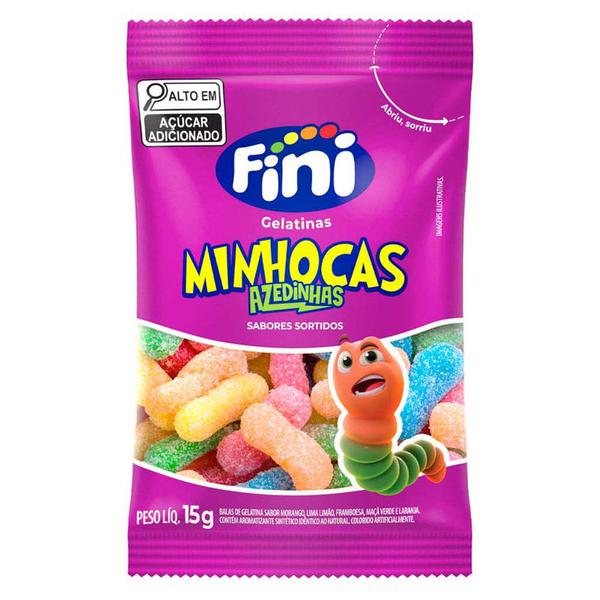 Bala Gelatina 15g Fini Minhoca Cítrica
