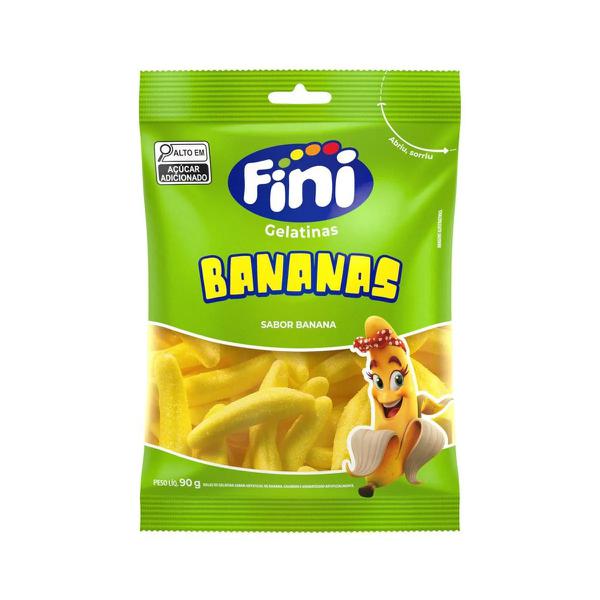 Bala Gelatina Fini 90g Bananas