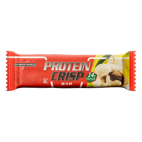 Barra Proteína Protein Crisp 45g Leite Ninho com Creme de Avelã