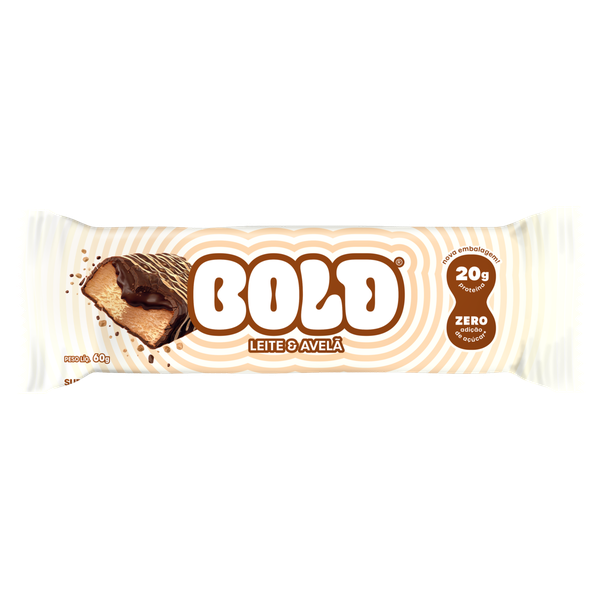 Barra Proteina Bold 60g Leite e Aveia