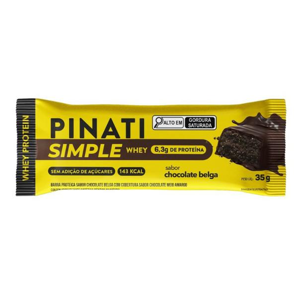 Barra Simple Whey Pinati 35g Chocolate Belga