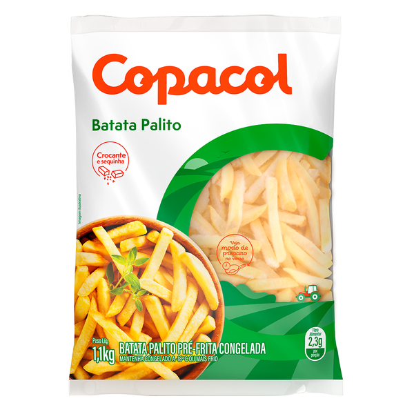 Batata palito Copacol 1,1kg Congelada