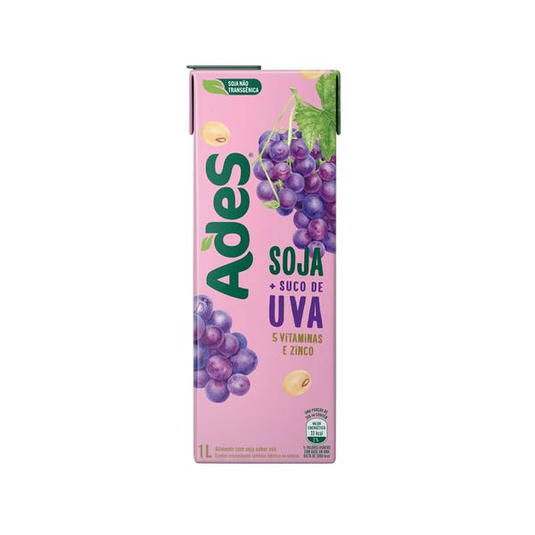Bebida à Base De Soja Ades 1l Uva