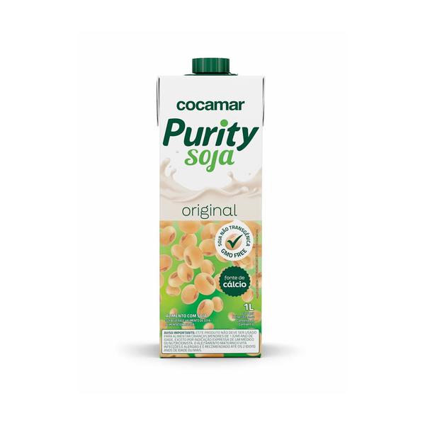 Bebida Base Soja Purity 1l Original C/Cálcio