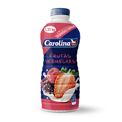 Bebida Láctea Carolina 1250g Frutas Vermelhas