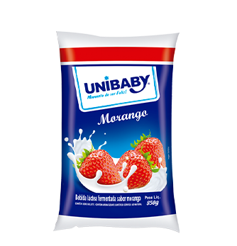 Bebida Láctea Unibaby Pacote 850g Morango