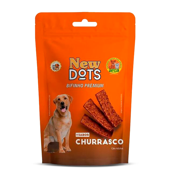 Bifinho New Dots 400g Cães Adultos Churrasco