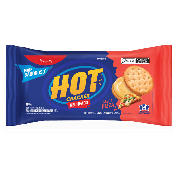 Biscoito Hot Cracker Parati 100g Pizza