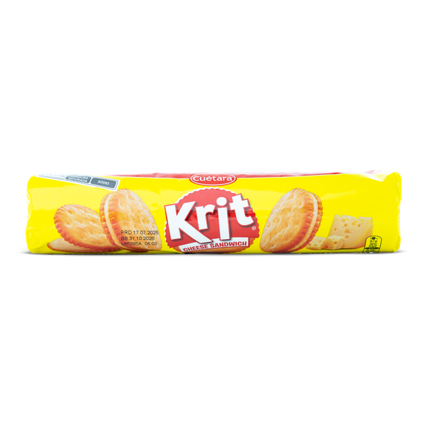 Biscoito Importado Espanhol Krit 125g Sanduíche de Queijo
