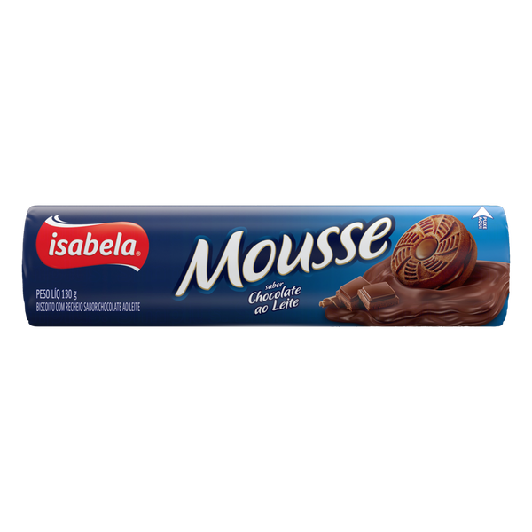 Biscoito Isabela Mousse 130g Chocolate ao Leite