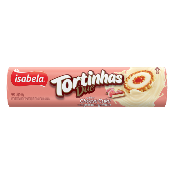 Biscoito Isabela Tortinhas 140g Due Cheese + Goiaba