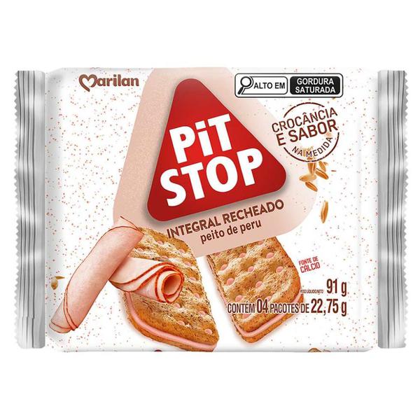 Biscoito Marilan Pit Stop Integral 91g Peito de Peru