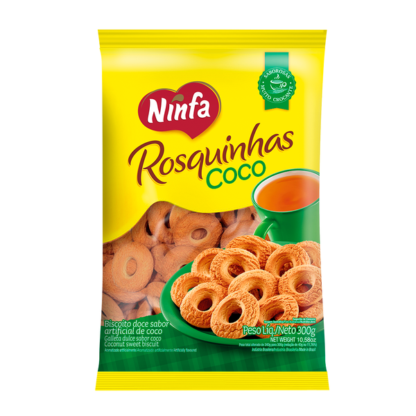 Biscoito Ninfa 300g Rosca Coco