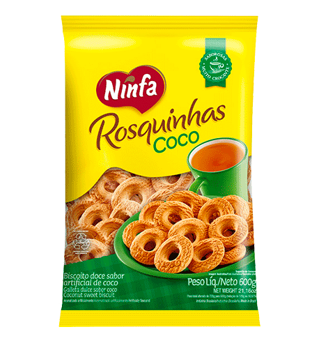 Biscoito Ninfa 500g Rosca Coco