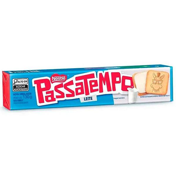 Biscoito Passatempo Nestlé 130g Recheio Leite