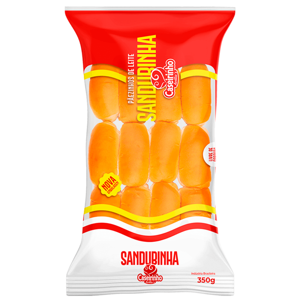 Bisnaguinha Caseirinho 350g Lanche Sandubinha