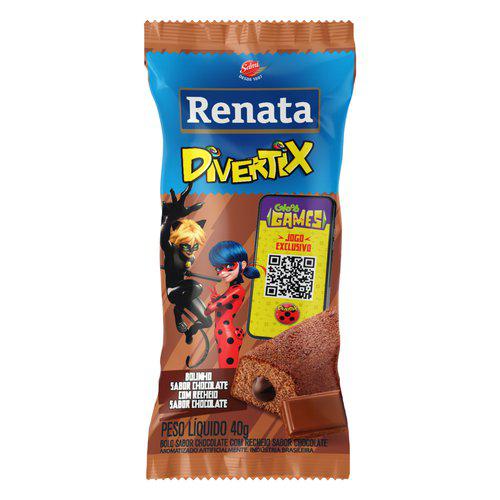 Bolinho Renata 40g Choc Recheio Chocolate