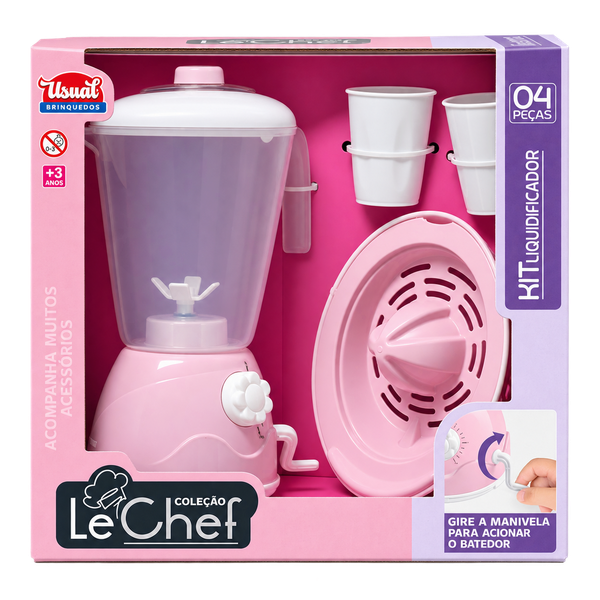 Brinquedo Kit Liquidificador New Le Chef