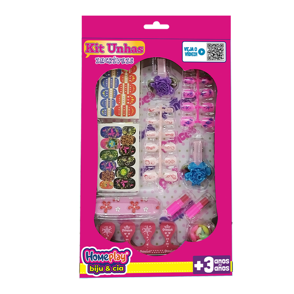 Brinquedo Kit Unhas Incríveis Home Play Sortido