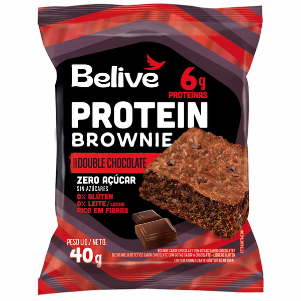 Brownie Protein Belive Zero 40g Double Chocolate