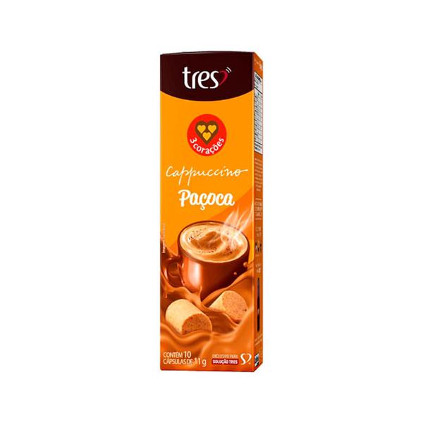 Cápsula Três Corações C/10 Capuccino Paçoca