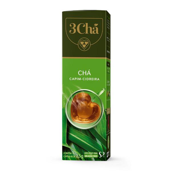 Cápsula Três Corações C/10 Chá Capim Cidreira