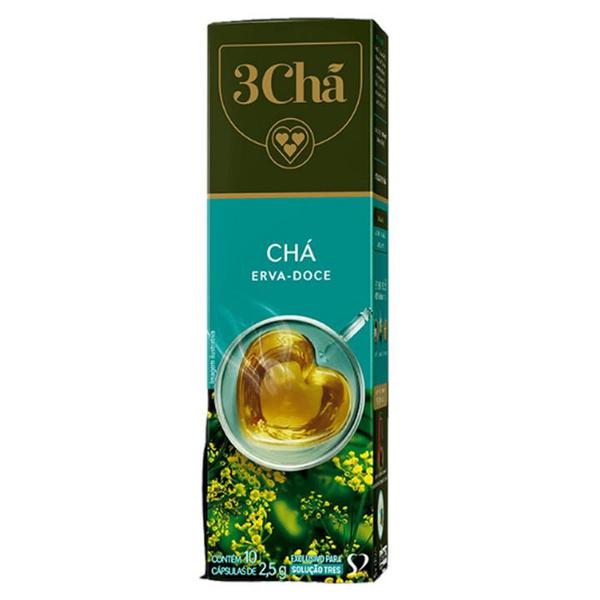 Cápsula Três Corações C/10 Chá Erva Doce