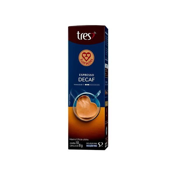 Cápsula Três Corações C/10 Expresso Decaf