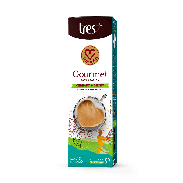 Cápsula Três Corações Gourmet C/10 Cerrado Mineiro
