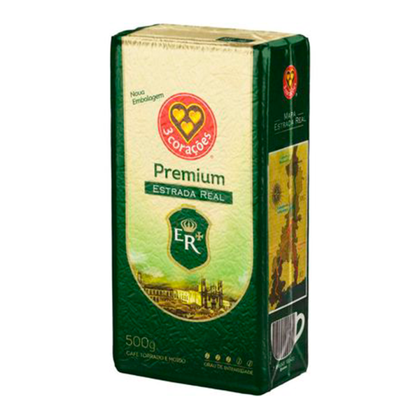 Café 3 Corações Vácuo 500g Premium Estrada Real