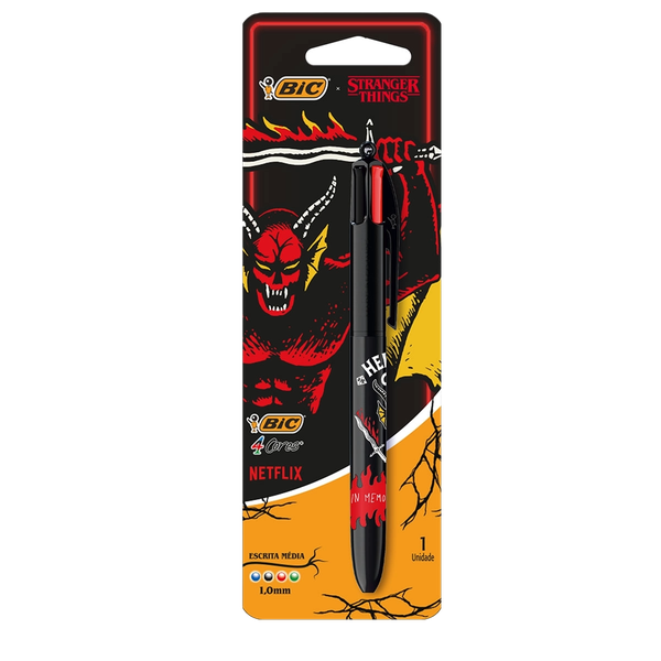 Caneta Bic 4 Cores Hell C/1