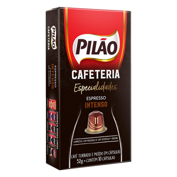 Capsula Nespresso Pilão 52g Cx C/10 Cafeteria Intenso