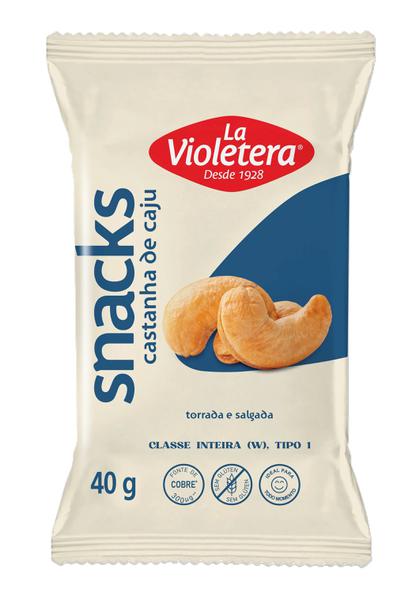 Castanha de Cajú 40g La Violetera Torrada e Salgada