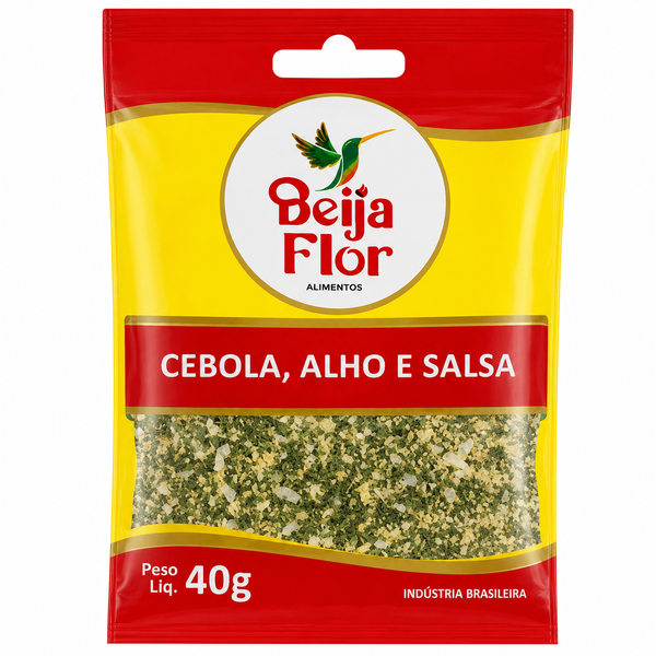 Cebola, Alho e Salsa Beija Flor 40g