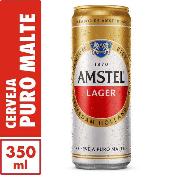 Cerveja Amstel Sleek350ml Lata