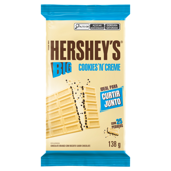 Choc Barra Hersheys 138g Cookies N`Cream