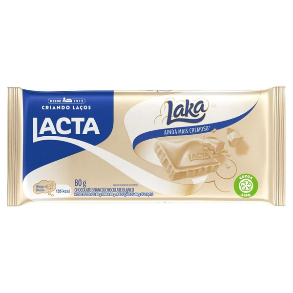 Chocolate Barra Lacta 80g Laka