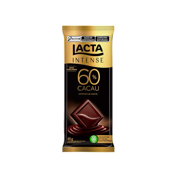 Chocolate Barra Lacta Intense 85g Café 60% Cacau