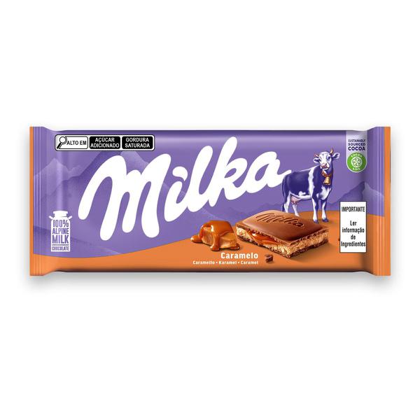 Chocolate Barra Milka 100g Caramel