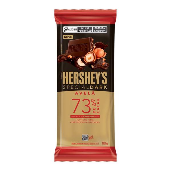 Chocolate em Barra Hersheys 80g Dark 73% Avelã
