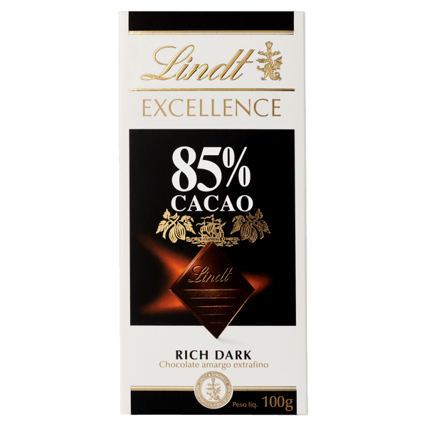 Chocolate Importado Lindt Excellence Dark 100g 85%