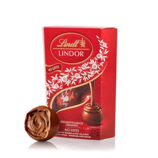 Chocolate Importado Lindt Lindor Cornet 37g Ao Leite