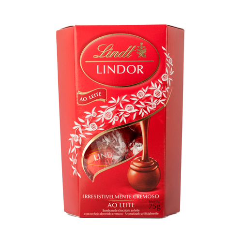 Chocolate Importado Lindt Lindor Cornet 75g Ao Leite